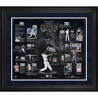 Derek Jeter New York Yankees Framed 20" x 24" Career Timeline Collage with a Capsule of Game-Used Dirt - Limited Edition of 500