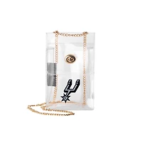 Logo Brands San Antonio Spurs Clear Essential Crossbody Purse
