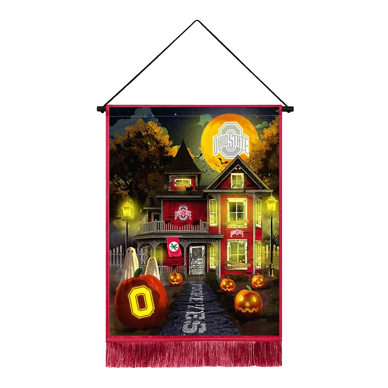 Ohio State Buckeyes 18" x 24" LED Halloween Tapestry