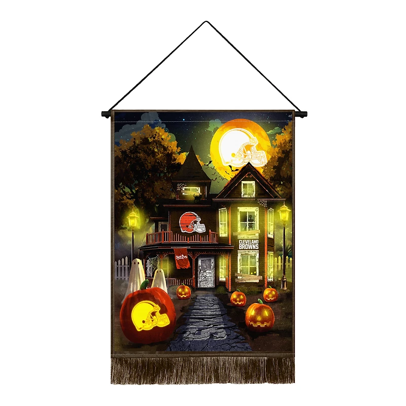 Cleveland Browns 18" x 24" LED Halloween Tapestry