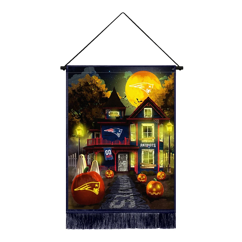 New England Patriots 18" x 24" LED Halloween Tapestry