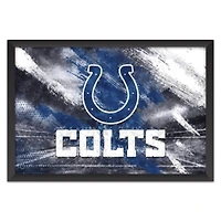 Indianapolis Colts 14" x 20" Brush Stroke Logo Framed Art Print