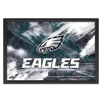 Philadelphia Eagles 14" x 20" Brush Stroke Logo Framed Art Print