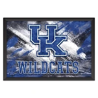 Kentucky Wildcats 27" x 39" Brush Stroke Logo Framed Art Print