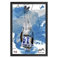 Amon-Ra St. Brown Detroit Lions 27" x 39" Brush Stroke Player Framed Art Print