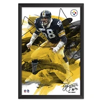 Jack Lambert Pittsburgh Steelers 27" x 39" Brush Stroke Player Framed Art Print