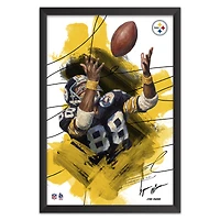 Lynn Swann Pittsburgh Steelers 14" x 20" Brush Stroke Player Framed Art Print