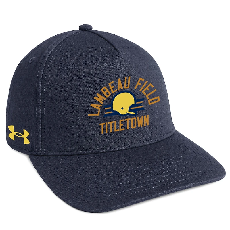 Unisex Under Armour Navy Notre Dame Fighting Irish Shamrock Series Blitzing A-Frame Adjustable Hat