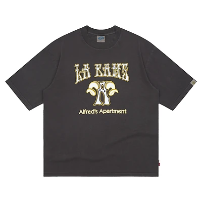 Men's Black Los Angeles Rams x Alfred's Apartment Washed T-Shirt