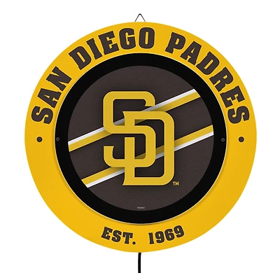 San Diego Padres 15" LED Round Metal Lit Wall Sign