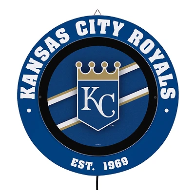 Kansas City Royals 15" LED Round Metal Lit Wall Sign