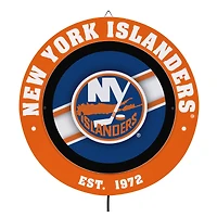 New York Islanders 15" LED Round Metal Lit Wall Sign