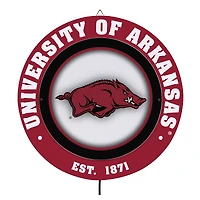 Arkansas Razorbacks 15" LED Round Metal Lit Wall Sign