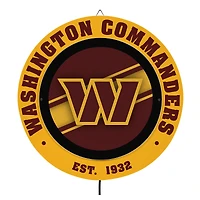 Washington Commanders 15" LED Round Metal Lit Wall Sign