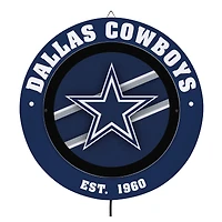 Dallas Cowboys 15" LED Round Metal Lit Wall Sign