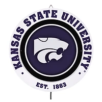 Kansas State Wildcats 15" LED Round Metal Lit Wall Sign