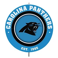 Carolina Panthers 15" LED Round Metal Lit Wall Sign