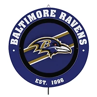 Baltimore Ravens 15" LED Round Metal Lit Wall Sign