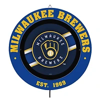 Milwaukee Brewers 15" LED Round Metal Lit Wall Sign