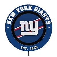 New York Giants 15" LED Round Metal Lit Wall Sign