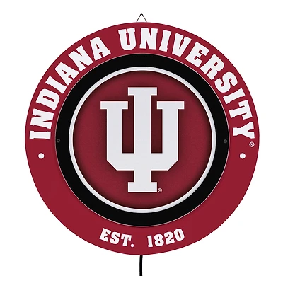 Indiana Hoosiers 15" LED Round Metal Lit Wall Sign