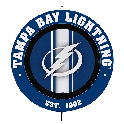 Tampa Bay Lightning 15" LED Round Metal Lit Wall Sign