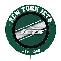 New York Jets 15" LED Round Metal Lit Wall Sign