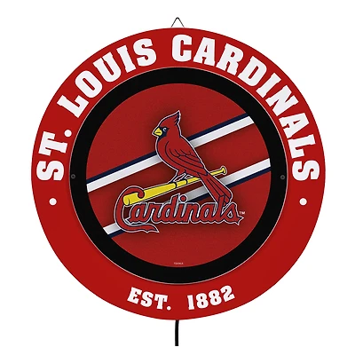 St. Louis Cardinals 15" LED Round Metal Lit Wall Sign