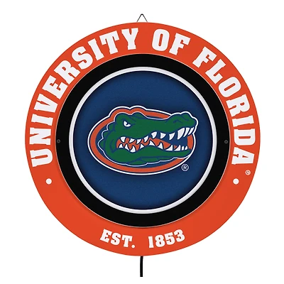 Florida Gators 15" LED Round Metal Lit Wall Sign