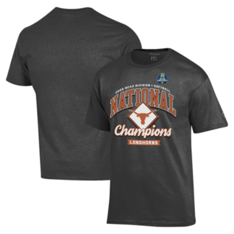 Men's Champion Gray Texas Longhorns 2026 NCAA Softball Women's College World Series National Champions Locker Room T-Shirt