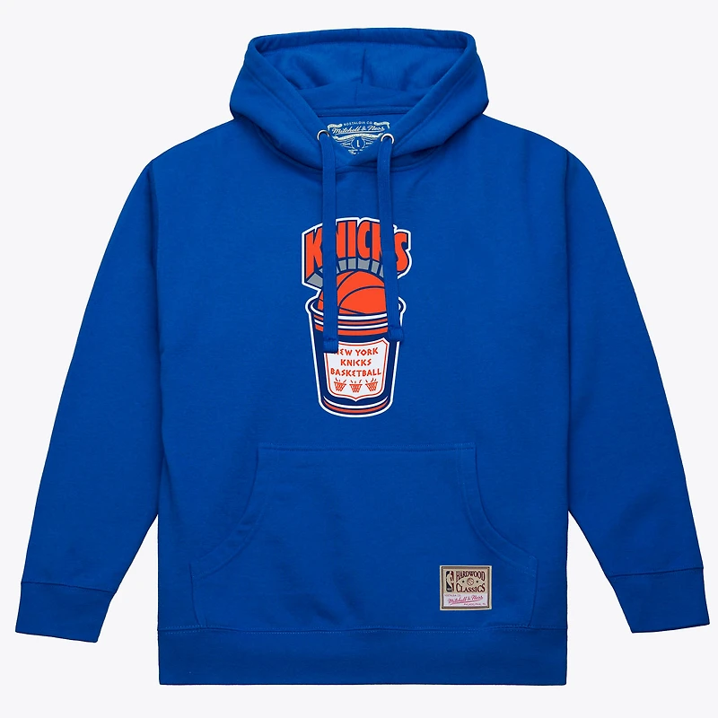 Men's Mitchell & Ness Blue New York Knicks Coffee Cup Hoodie