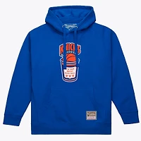 Men's Mitchell & Ness Blue New York Knicks Coffee Cup Hoodie