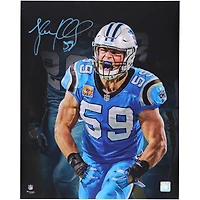 Luke Kuechly Carolina Panthers Autographed 16" x 20" Celebration Scream Spotlight Photograph