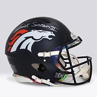Patrick Surtain II Denver Broncos Autographed Riddell 2024 Speed Authentic Helmet - Art by Shawn Voelker - NF70444437