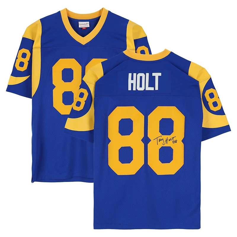 Torry Holt St. Louis Rams Autographed Royal Mitchell & Ness 1999 Legacy Jersey