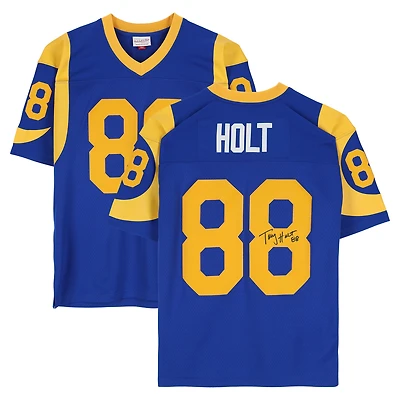 Torry Holt St. Louis Rams Autographed Royal Mitchell & Ness 1999 Legacy Jersey