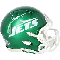 Garrett Wilson New York Jets Autographed Riddell Speed Mini Helmet - White Signature