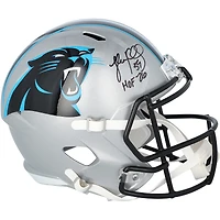 Luke Kuechly Carolina Panthers Autographed Riddell Speed Replica Helmet with "HOF 26" Inscription