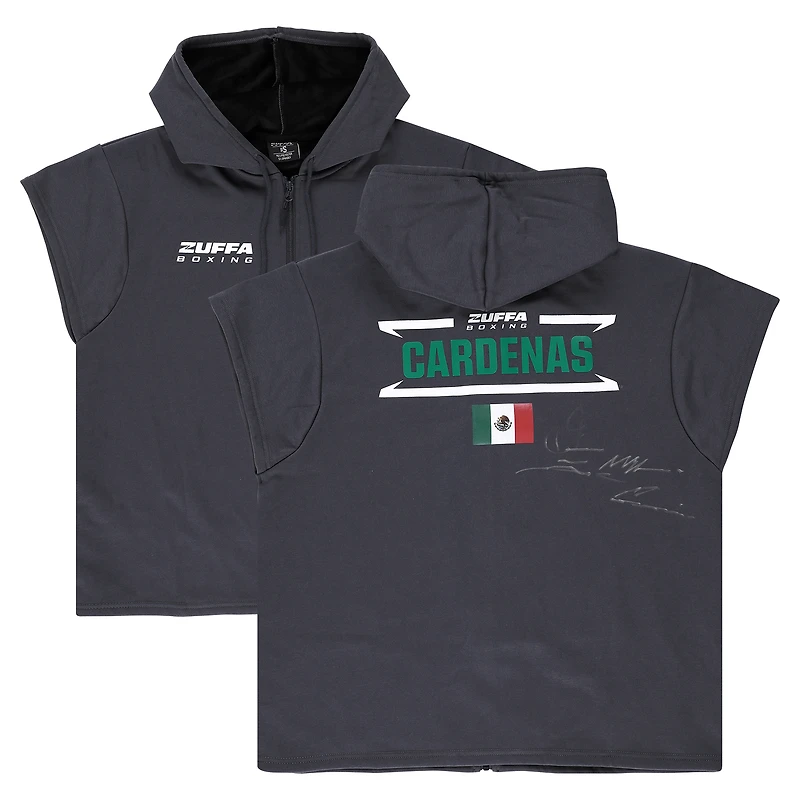 Emiliano Cardenas Zuffa Boxing 06 Autographed Event-Worn Walkout Hoodie