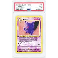 Gengar 1999 Pokemon Fossil 1st Edition Rare #20 PSA Authenticated 9 Card