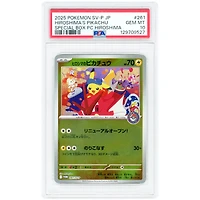 Hiroshima's Pikachu 2025 Pokemon Scarlet & Violet Japanese Black Star Promo #261 PSA Authenticated 10 Card