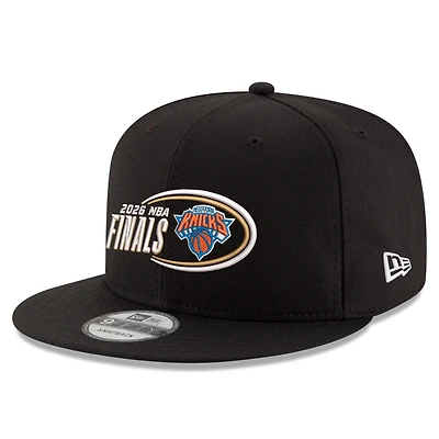 Men's New Era Black New York Knicks 2026 NBA Finals 9FIFTY Snapback Hat