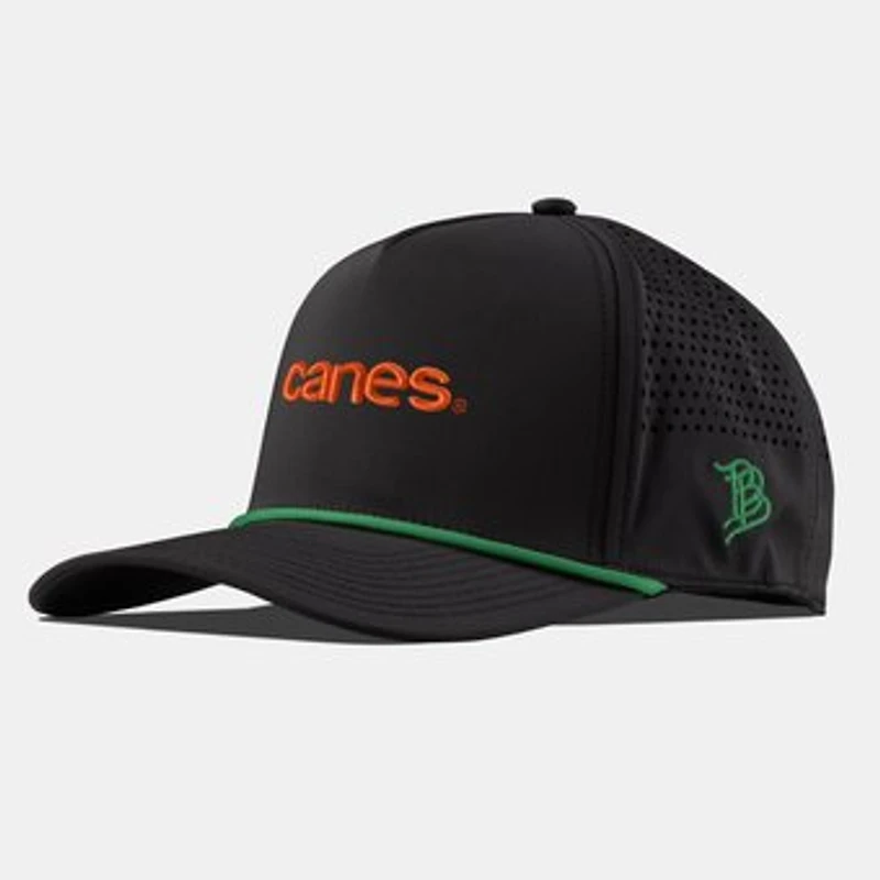 Men's Branded Bills Black Miami Hurricanes Statement Adjustable Rope Hat