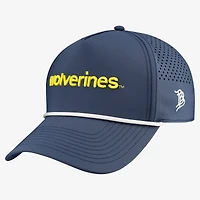 Men's Branded Bills  Navy Michigan Wolverines Statement Adjustable Rope Hat