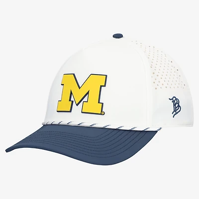 Men's Branded Bills White/Navy Michigan Wolverines Classic Adjustable Rope Hat
