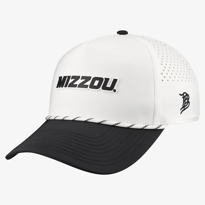 Men's Branded Bills White/Black Missouri Tigers Classic Adjustable Rope Hat