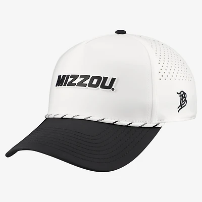 Men's Branded Bills White/Black Missouri Tigers Classic Adjustable Rope Hat