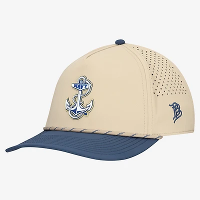 Men's Branded Bills  Khaki/Navy Navy Midshipmen Classic Adjustable Rope Hat
