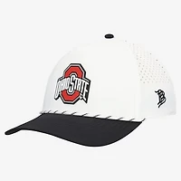Men's Branded Bills  White/Black Ohio State Buckeyes Classic Adjustable Rope Hat
