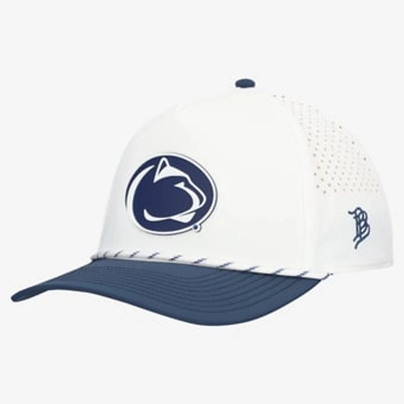 Men's Branded Bills  White/Navy Penn State Nittany Lions Classic Adjustable Rope Hat